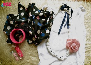 maieu alb si accesorii