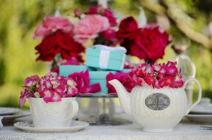 decor romantic cu trandafiri