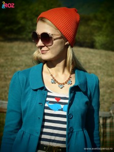 bluza-cu-dungi si sacou h&m