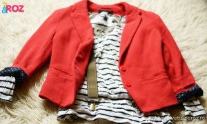 sacou rosu h&m si bretele