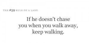rules of a lady