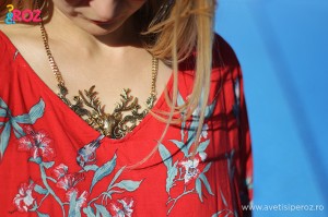 medalion cerb si bluza zara