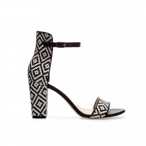 pantofi cu model geometric zara