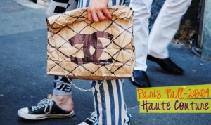 chanel paper bag