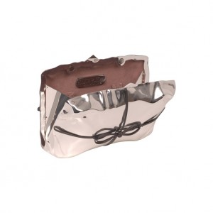 silver cabaret parcel clutch