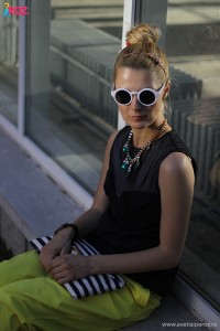 top cos si ochelari de soare albi