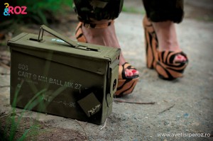 cutie army si sandale animal print