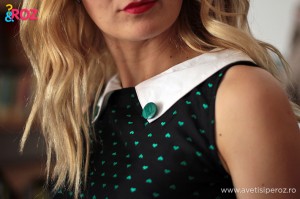 rochie cu guler peter pan