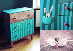 comoda ikea pictata andra badea