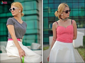 tinute de zi cu zi cu o fusta alba asos