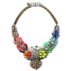 statement necklace colorat