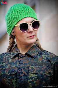 camasa camuflaj si fes verde