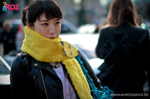 yellow scarf pfw