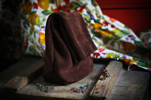 clutch handmade piele intoarsa