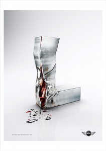 mini dont text and drive campaign