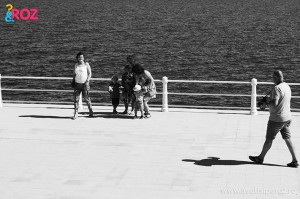 fotograf pe faleza constanta