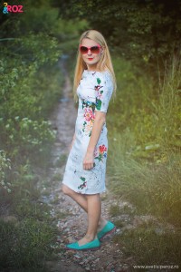 rochie zara cu flori