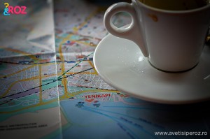istanbul map and coffee