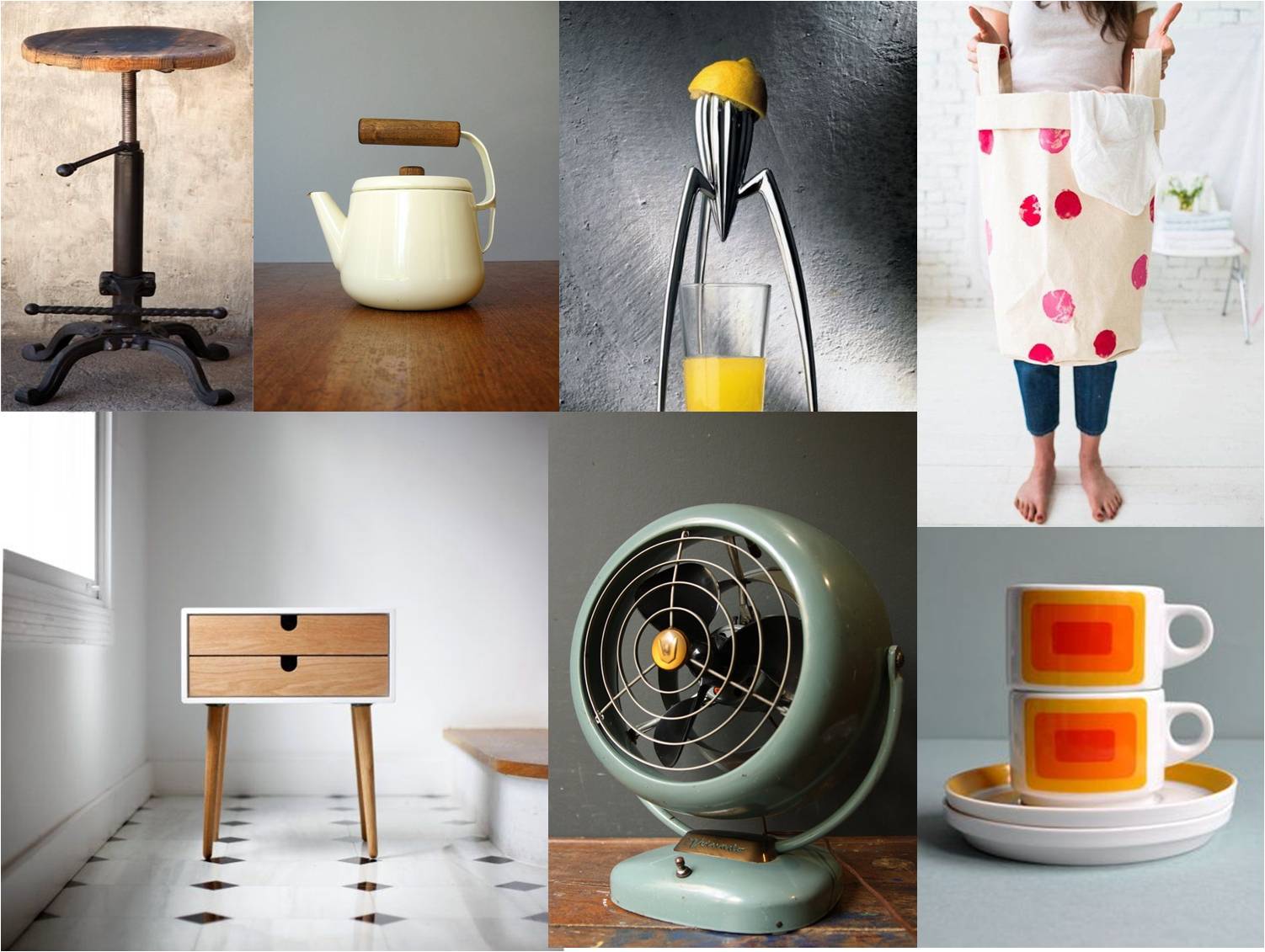 retro and industrial objects