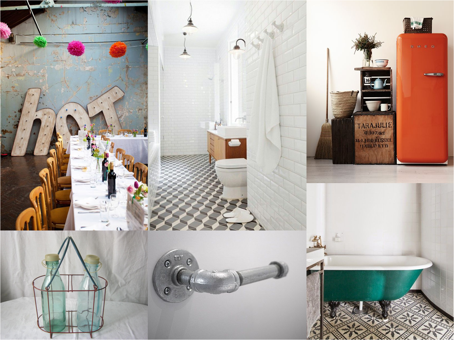 retro and modern home