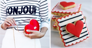 red heart and stripes