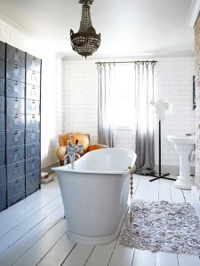 industrial bathroom