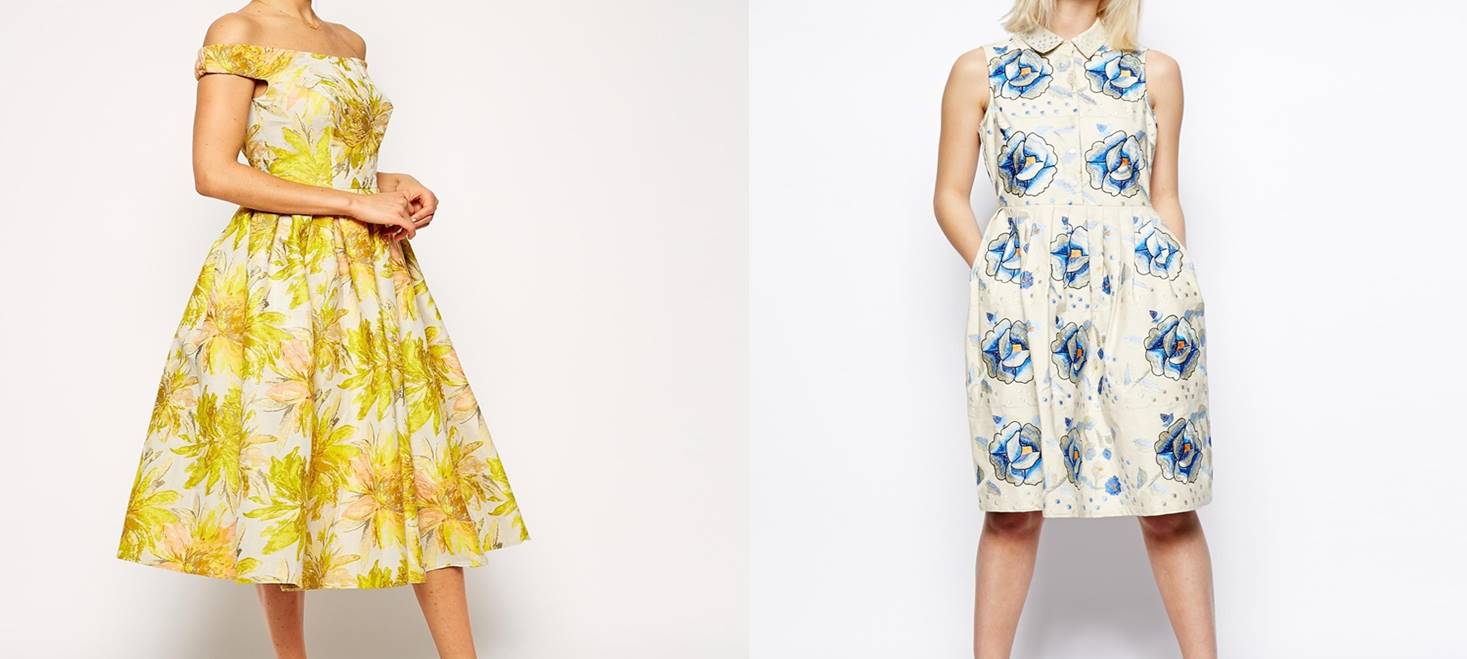 asos flower dress