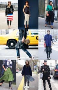 skirt over pants