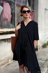 cos black dress