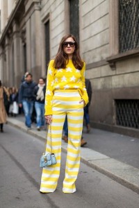 yellow outfit