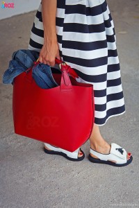 geanta piele zara si fusta asos
