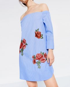 rochie bumbac cu flori