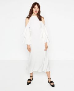 rochie fara umeri zara