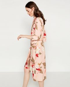rochie midi cu flori