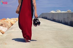 rochie zara si sandale stradivarius