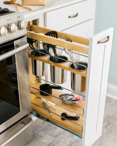 organize kithen utencils
