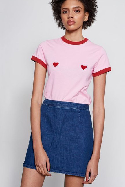 tricou cu inimi