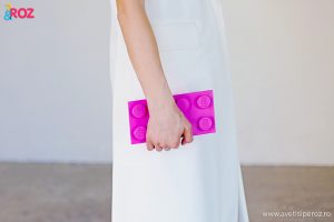 pink lego clutch