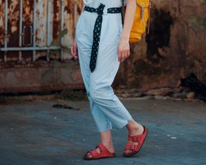 la ce port sandalele birkenstock