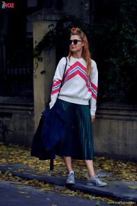 raf simons and pleated skirt