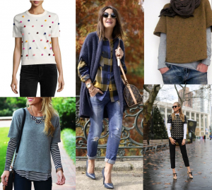 sweater and jeans