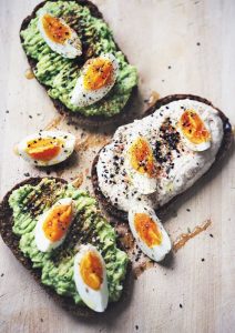 avocado and eggs