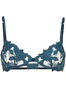 embroidered plunge bra