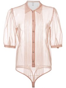georgette pintuck bodysuit