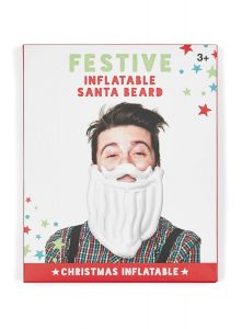 santa blow up beard