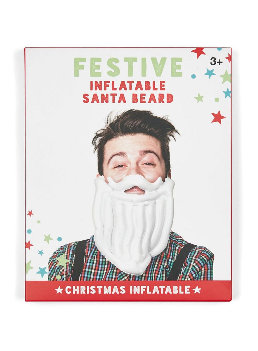 santa blow up beard
