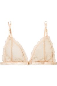tamara ruffled swiss-dot triangle bra