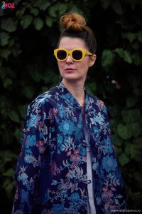 karen walker sunnies and zara kimono