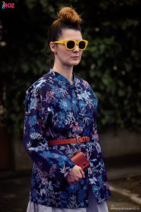 kimono cu flori zara