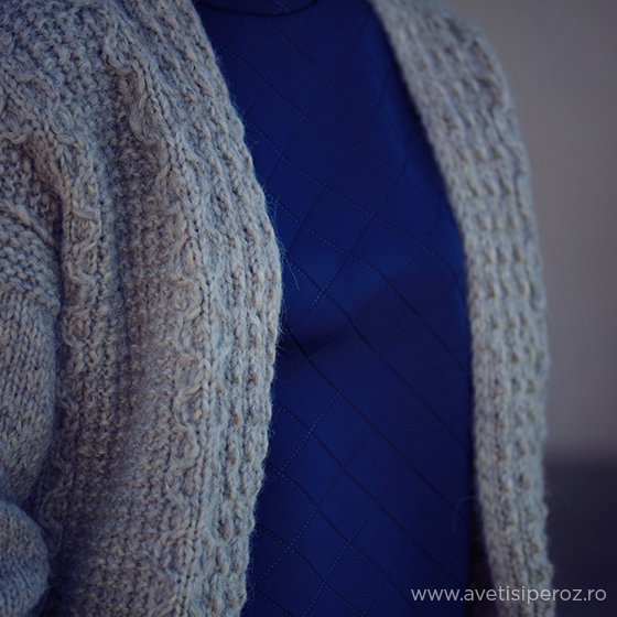 pulover de lana facut manual